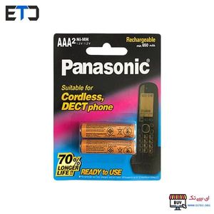 باتری نیم قلمی قابل شارژ 650mah پاناسونیک HHR-650AAAB