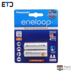 باتری قلمی eneloop قابل شارژ 2000mAh دو تایی مارک Panasonic