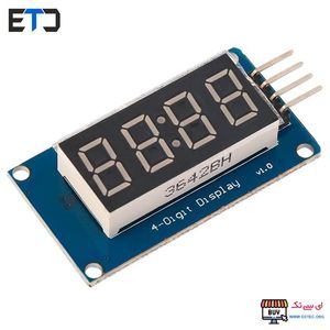 ماژول سون سگمنت 4 رقمی 0.36 اینچ همراه با درایور TM1637