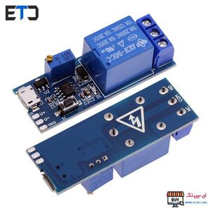 ماژول 555 رله تایمردار با قابلیت تنظیم زمان تایمر XY-018
