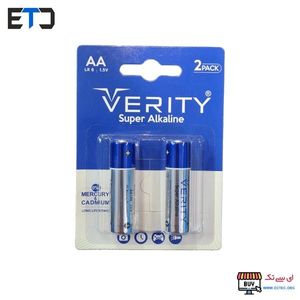 باتری قلمی وریتی مدل LR6-S Super Alkaline بسته دو عددی