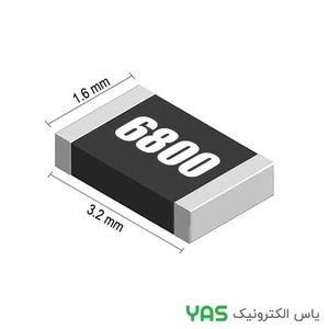 مقاومت 680 اهم پکیج 1206 با درصد خطای 1%