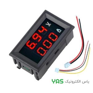 ماژول ولت متر و آمپرمتر قرمز قرمز 100V 10A