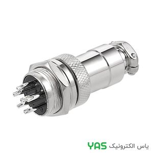 کانکتور فلزی نظامی 6PIN با قطر 16mm