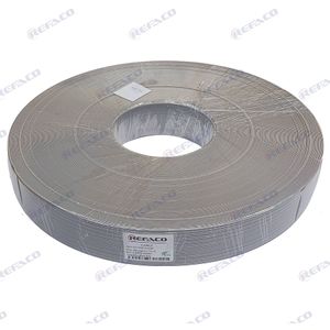 کابل فلت 20 رشته طوسی قلع اندود فاصله پایه آی سی REFACO FLAT CABLE 2.54mm 20Way Tinned Wire string 8*0.16 GRAY HP20-AWG26
