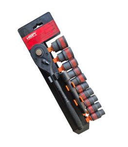 ست بکس ریلی 12عددی مشکی شش پر 8 تا 24 میلیمتر درایو 1/2 اینچ هلتی HELTY مدل BLACK