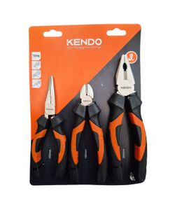 مجموعه 3 عددی انبردست، دم باریک و سیم چین کندو KENDO مدل 3P