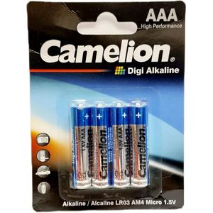 باتری قلمی 4 عددی کارتی کملیون Camelion Digi Alkaline مدل LR6-BP4DG