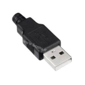 کانکتور USB-A نری با روکش