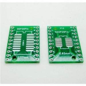 برد تبدیل دو طرفه PCB SMD TO DIP  SSOP20-SOP20 ADAPTOR