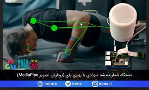 دستگاه شمارنده شنا سوئدی با رزبری پای (پردازش تصویر MediaPipe)