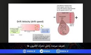 تعریف سرعت رانش تحرک الکترون ها
