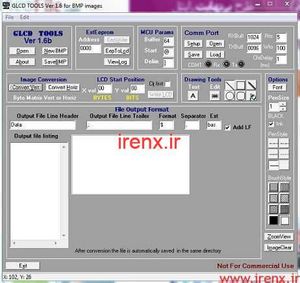 دانلود نرم افزار تبدیل عکس به کد GLCD tools