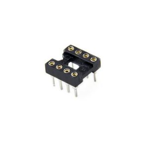 IC SOCKET 8 PIN ROUND HOLE