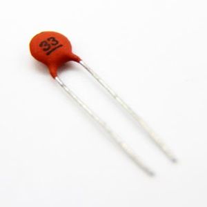 CERAMIC DISC CAPACITOR 33PF 50V