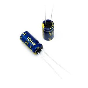 100UF 25V-6.3*12-105C-PURPLE & GOLD