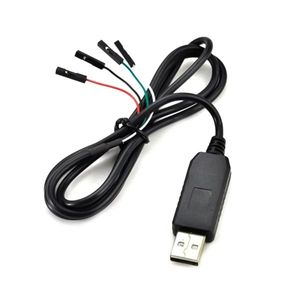 کابل مبدل USB به سریال TTL تراشه PL2303 مشکی