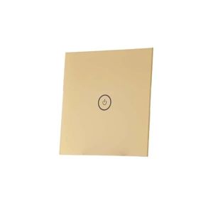 شیشه کلید هوشمند تک پل طلایی GL2-GP1 ابعاد 0.2×8.6×8.6 سانتی متر