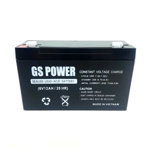 باتری خشک 6 ولت 12 آمپر ساعت GS POWER