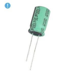 خازن الکترولیتی 1000uF / 35V تایوانی مارک TAICON (OXO)