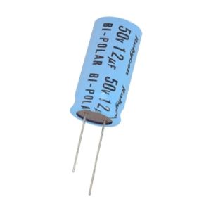 خازن الکترولیتی بدون پلاریته 12uF / 50V ژاپنی مارک RUBYCON