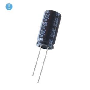 خازن الکترولیتی 82uF / 200V تایوانی مارک TAICON (OXO)