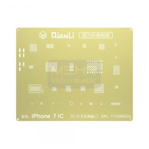 شابلون 3D طلایی QianLi iPhone 7 / 7 Plus