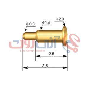 ARH3.5-2.0-SMD اتصال پاور شارژ طول 3.5 و مقطع 2 میلی‌متر