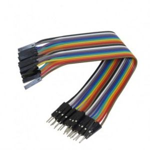 کابل فلت 40 رشته رنگی نری به مادگی flat cable male to female 20cm