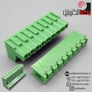 ترمینال فونیکس 9 پین رایت انگل بافاصله پایه 5.08