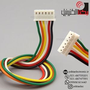کانکتور پین گرد 6 پین مادگی سیم دار