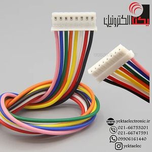 کانکتور پین گرد 8 پین مادگی سیم دار