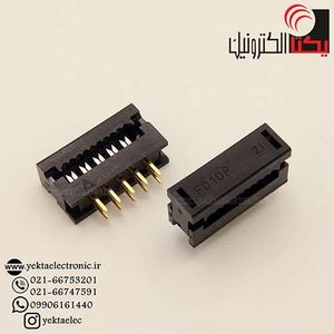 دیل سوکت مشکی باریک 10 پین 2.54 میلی متر