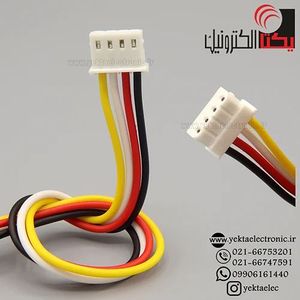 کانکتور پین گرد 4 پین مادگی سیم دار