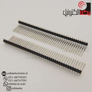 پین هدر نر رایت بلند خاص 40*1 پین 2.54 میلیمتر