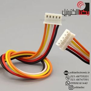کانکتور پین گرد 5 پین مادگی سیم دار