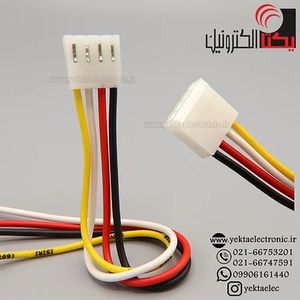 کانکتور پاور بدون قفل مادگی 4 پین سیم دار 20 سانتی