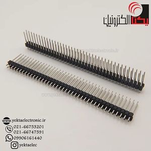 پین هدر نری صاف پایه بلند 17 میلیمتر 40*2 پین 2.54 میلیمتر