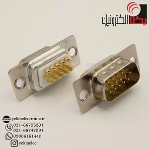 دی کانکتور کابلی نری صنعتی 3 ردیفه 15 پین VGA
