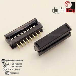دیل سوکت مشکی باریک 16 پین 2.54 میلی متر