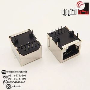 سوکت شبکهRJ45 مادگی فلزی متوسط 8 پین