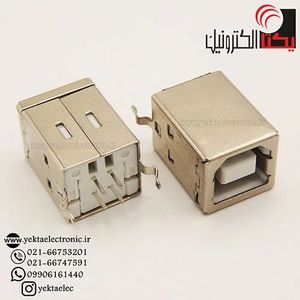 سوکت یو اس بی ماده صاف تایپB