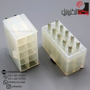 کانکتور پاور بدون قفل نری صاف 8 پین