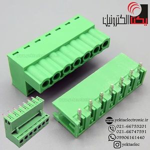 ترمینال فونیکس 7 پین رایت انگل بافاصله پایه 5.08