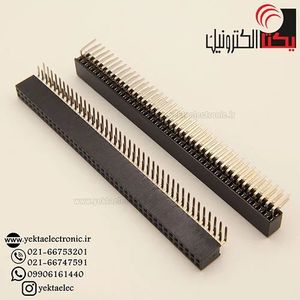 پین هدر مادگی رایت انگل 40*2 پین 1.27 میلیمتر