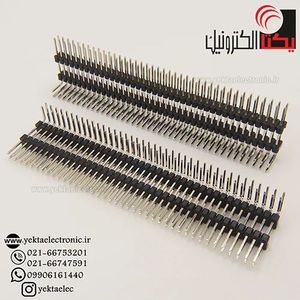 پین هدر نری رایت انگل پایه بلند 40*2 پین2.54 میلیمتر
