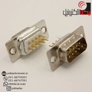دی کانکتور روبردی صاف صنعتی نری 9 پین