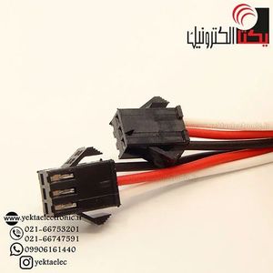 کانکتور SM بین راهی3پین مادگی سیم دار 15 سانتی (2.5 میلی متری )