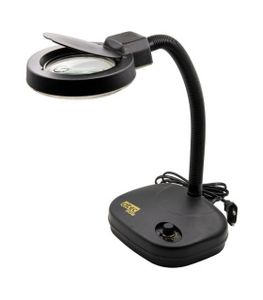 چراغ مطالعه و کار LED ذره بین دار مجهز به تنظیم شدت نور دیتک DTEC مدل DTEC-308 ( لوپ دیمردار )