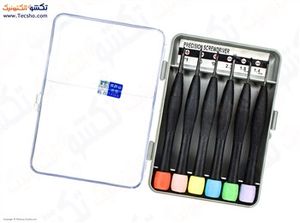 ست پیچ گوشتی ساعتی 6 عددی طرح پروسکیت